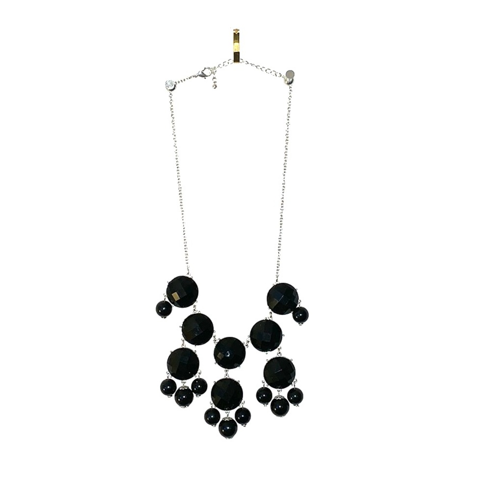 Black Drop Bead Necklace